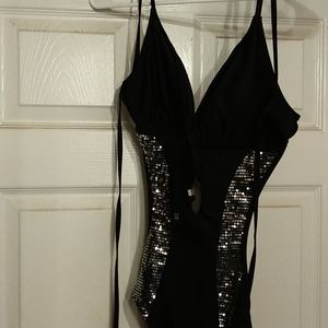 Swimsuit with bling